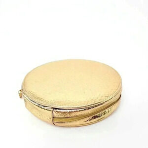 Sonia Kashuk Round Gold Makeup Bag